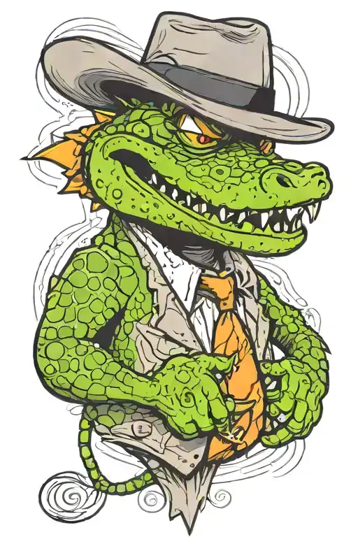 Gangster Crocodile Holding
