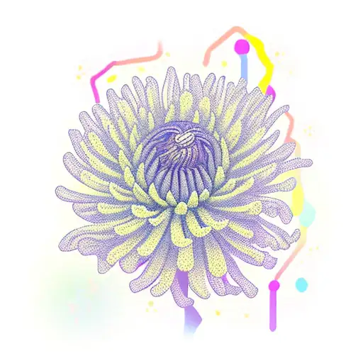 Scorpio With Chrysanthemum