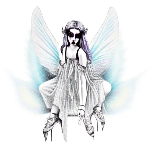 Alternative 90S Goth Fairy