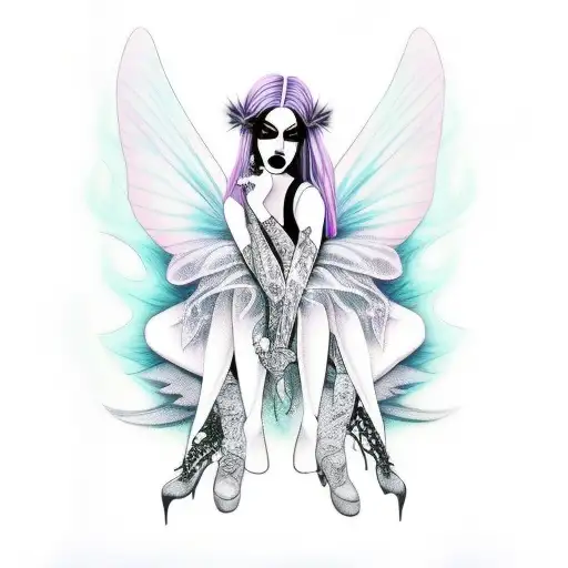 Alternative 90S Goth Fairy