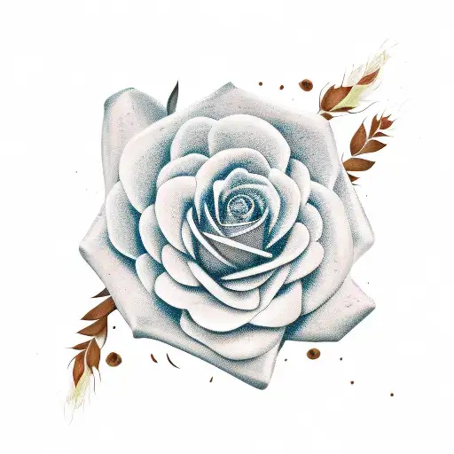 Flax Rose On Life Sign