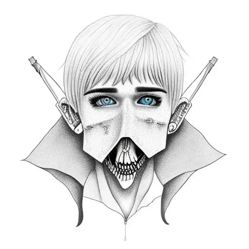 Lil Peep As A Grim Reaper Not Wearing Shirt