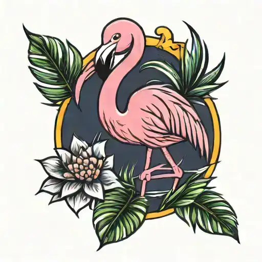 Pink Flamingo Pineapple