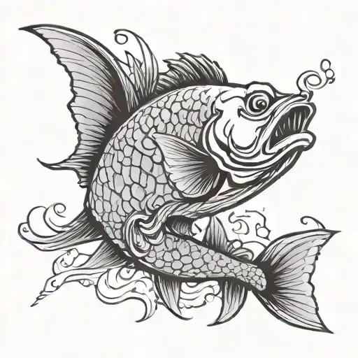 Fish Swallowing Death