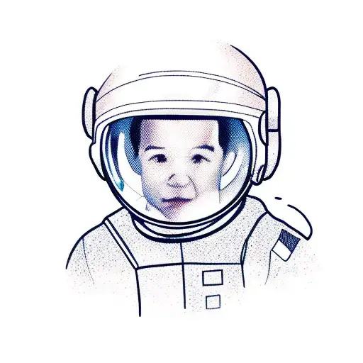 Boy With Astronaut Helmet Standing On Earth