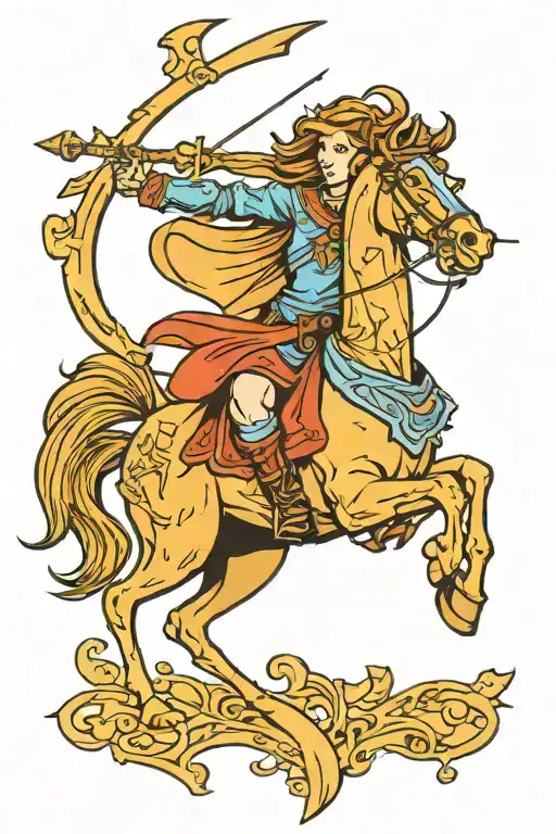 Sagittarius Huntress Hood Ornament