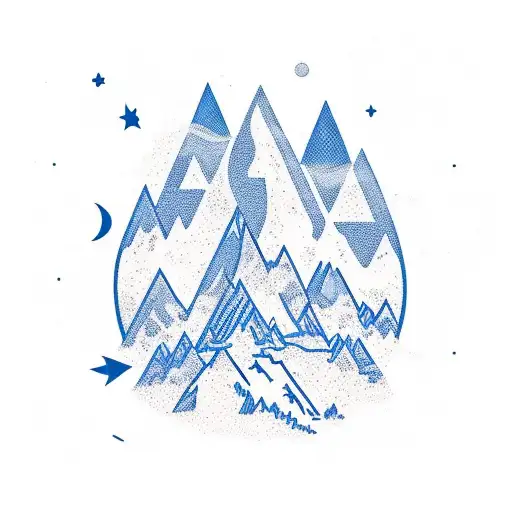 Guitarist Mountain Night