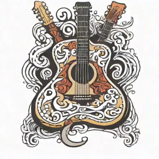 Upsidedown Acoustic Guitar