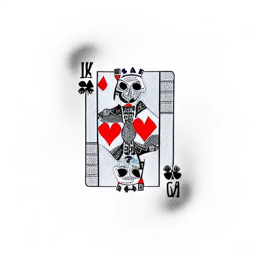 Skeleton Hands Holding Up 2 Playing Cards