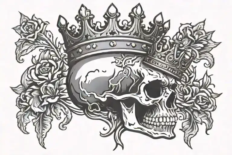 Mini Skull With Crown