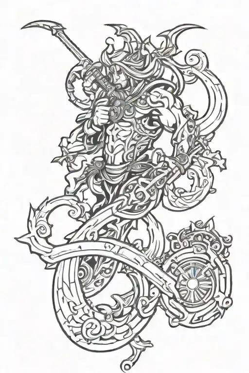 Masculine Tattoo Virgo Scorpio Locked In Battle