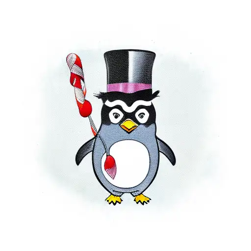 Penguin With Top Hat