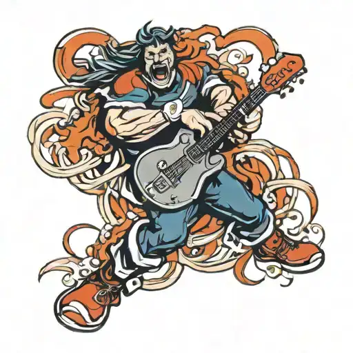 Rugby Guitar Intertwined