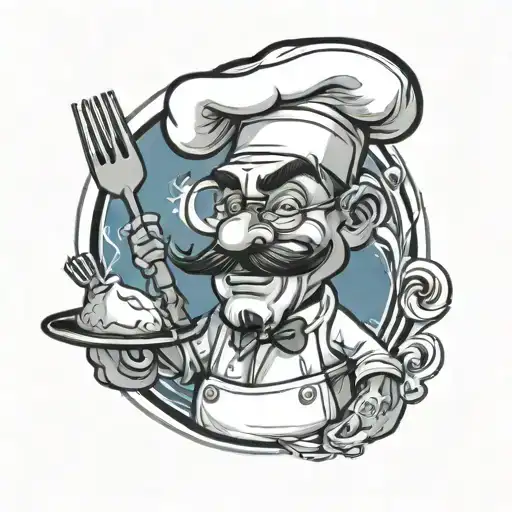 Chef Tattoo Design