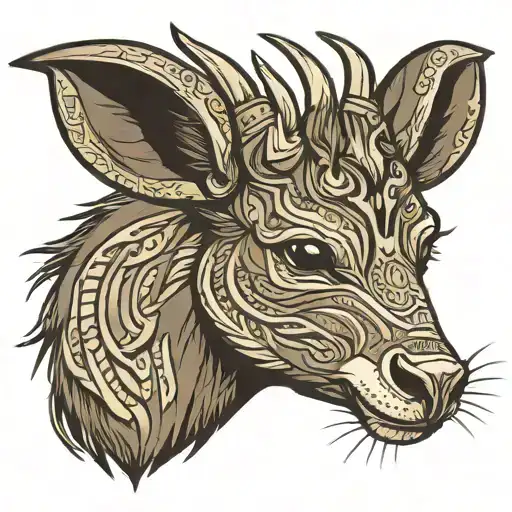 Siberian Musk Deer Head