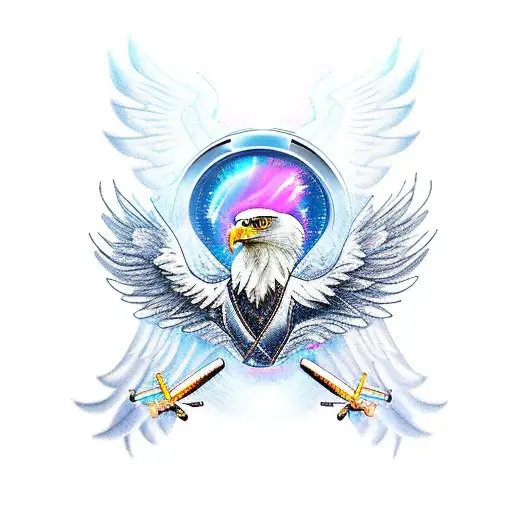 Eagle With Drone Wings