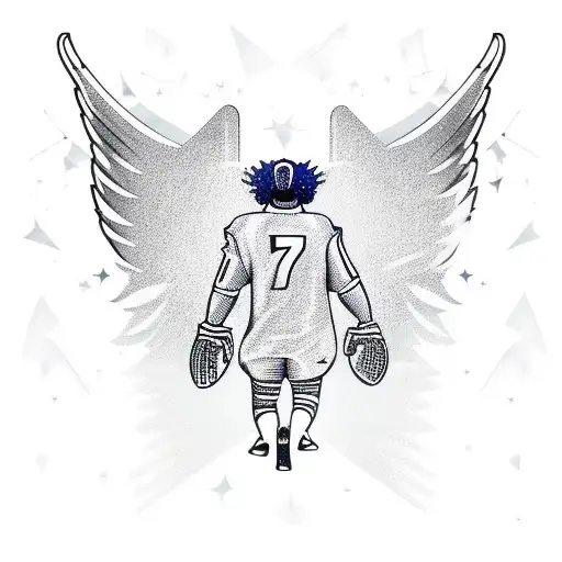 Football Goalkeeper With Wings