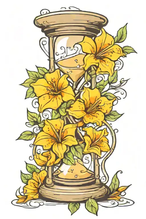 Hourglass Flowers Growing