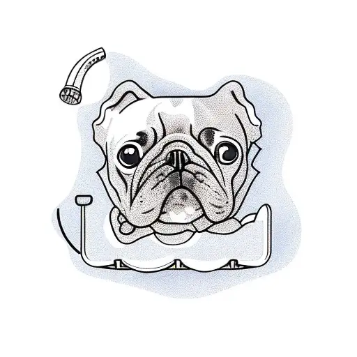 Dog Surfing On A Barber Chair