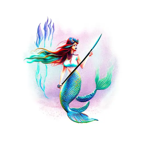Mermaid With Knife