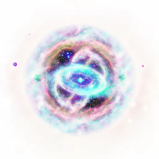 Universe With Stars And Nebulas As Background For Character Text