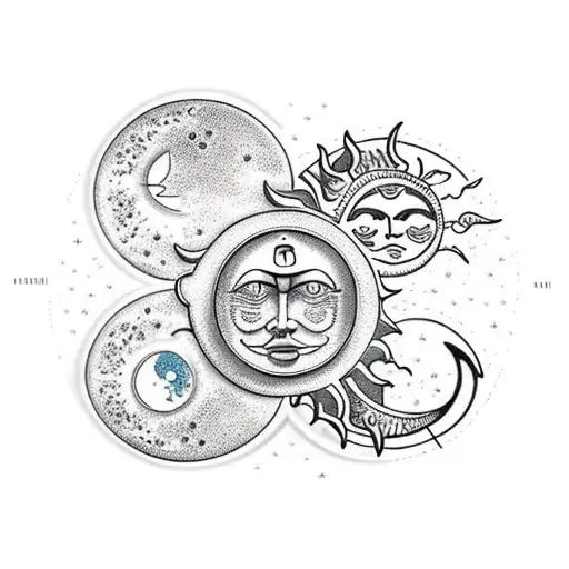 Sun And Moon Sundial