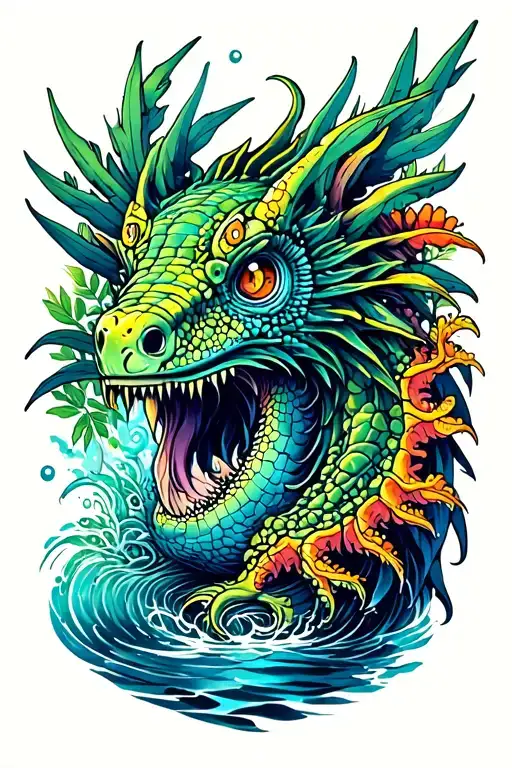 A Mixture Of Forest And Sea Creatures