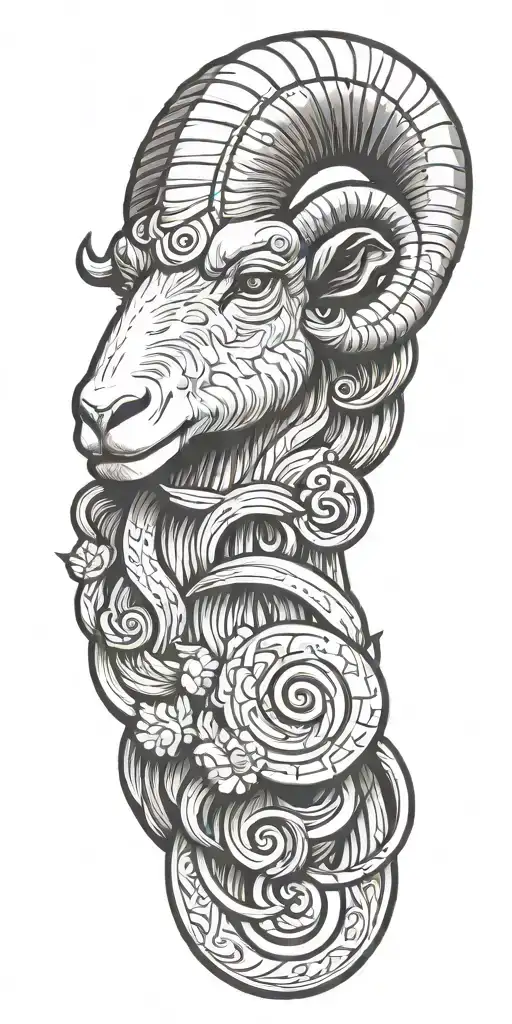 Aries Ram Head
