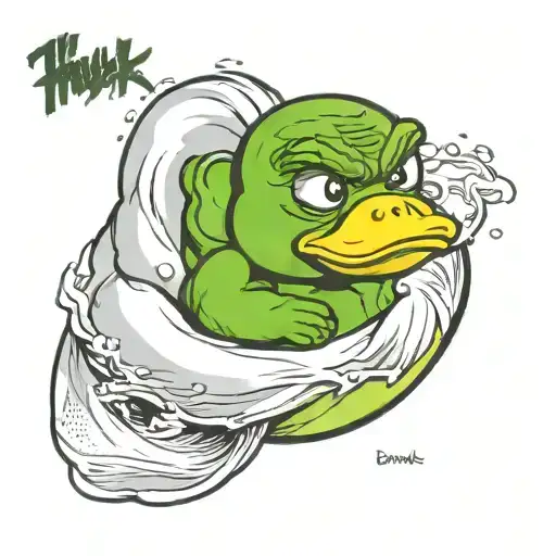 The Hulk Rubber Duck Cute