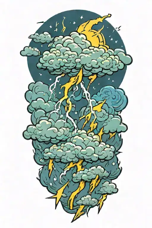 Lightning Storm Clouds