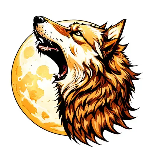 Wolf Howling At The Moon