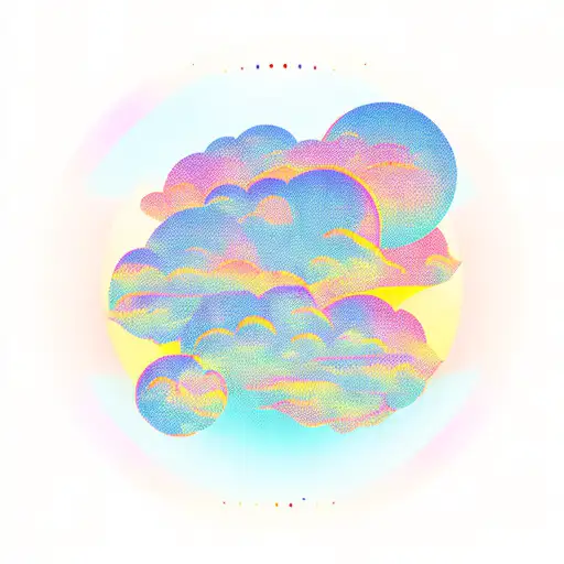 A Tropical Sunset With Bullet-shaped Clouds