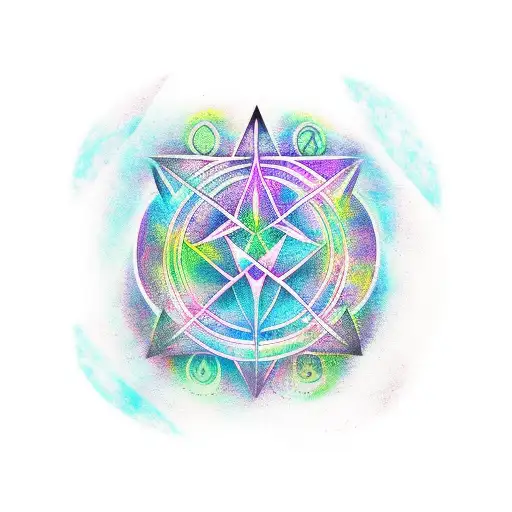 Witchy Triple Goddess Symbol Cover Up