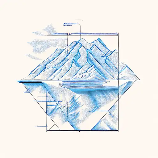 An Engineer's Blueprint Of A Mountain Range