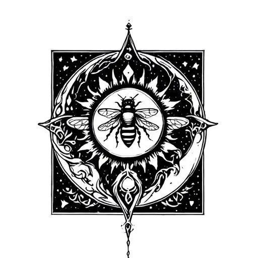 Wiccan Sun Moon Bee