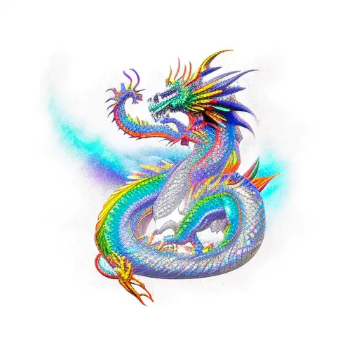 Crystal Rainbow Dragon
