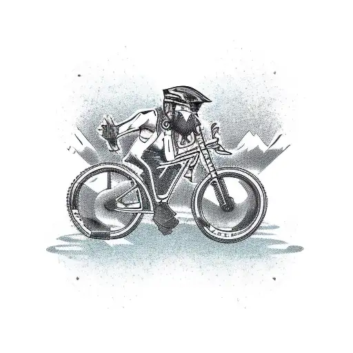 'Ride Or Die' Phrase Made From Mountain Bike Chains