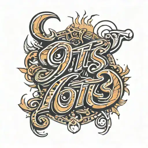 La Font Forming The Name Written Otis Name