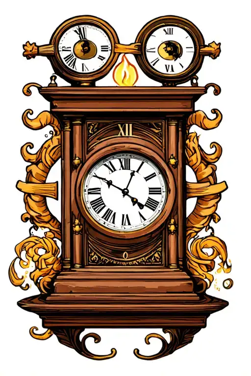 Candel Roman Numeral Clock