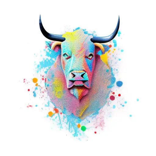 Bull Head With Roots