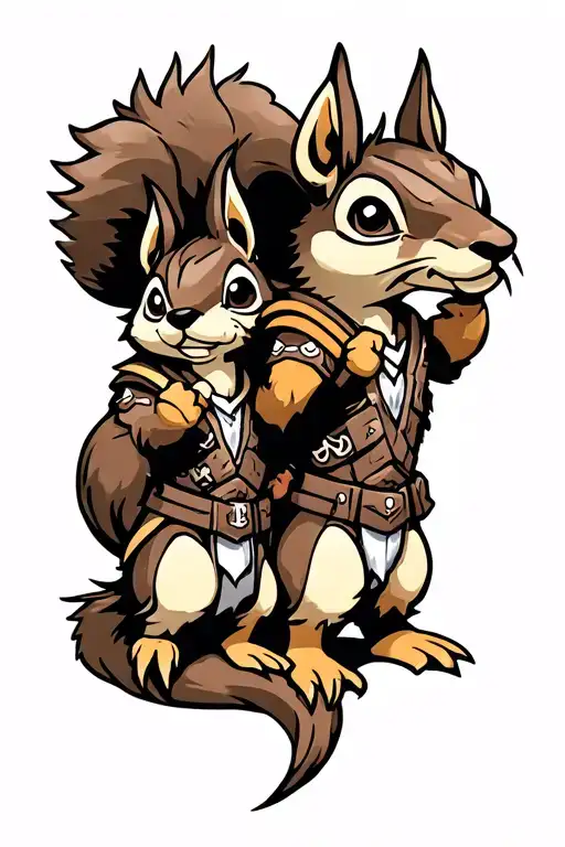 Warrior Squirrels Talon And Raef