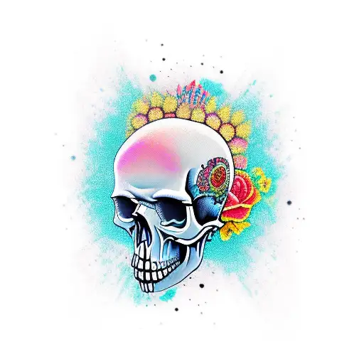 Neo Traditional Skull