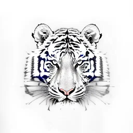 Full Body Tiger Outline