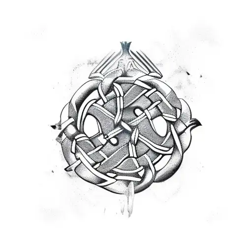 Viking Celtic Animal Loose Design Sleeve