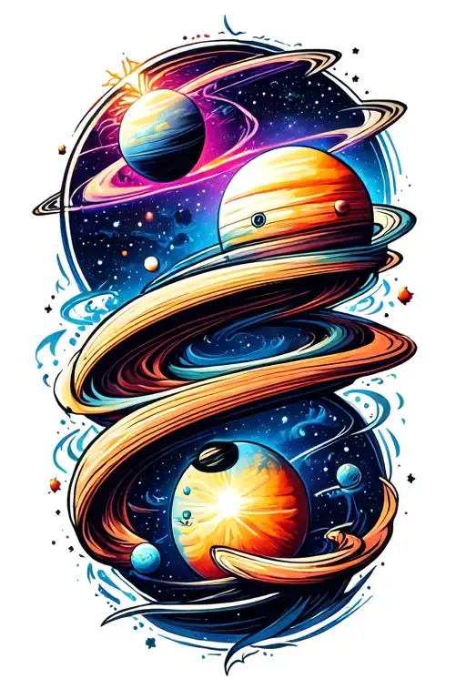 Space Galaxy Like Spiral