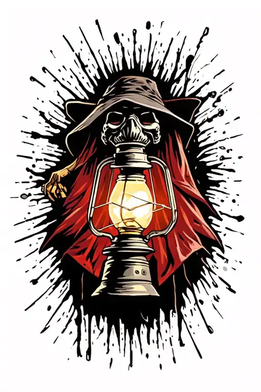 Plague Doctor With Lantern