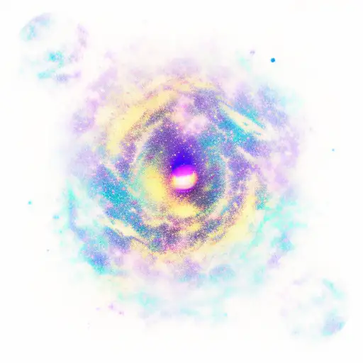 Purple Galaxy With Dj Turntables