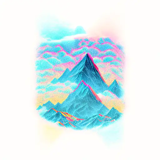 A Majestic Mountain Range Emerging From The Depths Of The Sea