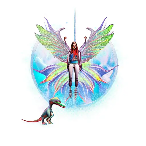 Dinosaur With Fairy Wings
