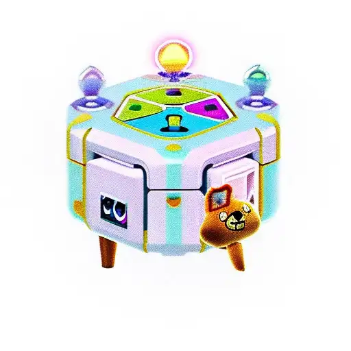 Gamecube Trinket Box With Animal Crossing Icons And Tamagotchi